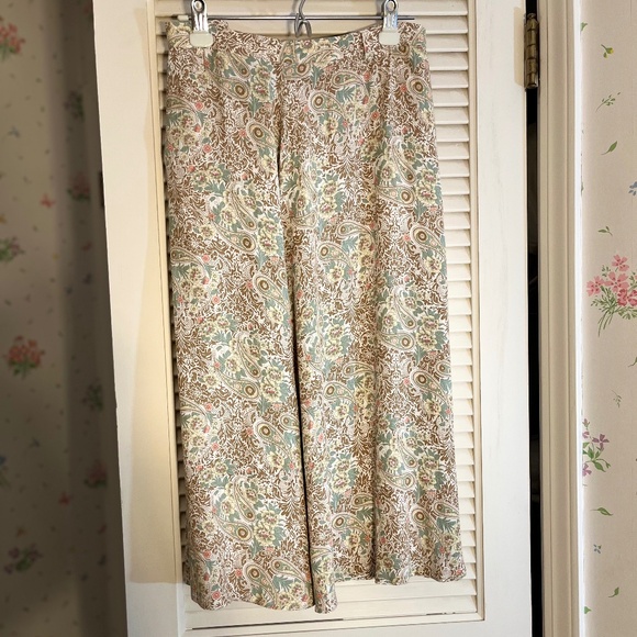 LizSport for Liz Claiborne Paisley and Botanical Blouse and Midi Skirt EUC - Picture 5 of 9